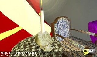 DrFran invited me over to Paris. She then took me over to a giant elephant where we all sat down and took turns with the hooka. She took a puff on a bong that was almost taller then she was. I saw a neat skull in there that reminded me of when I tried to make one way back in the day. From there, DrFran invited me over to the Moulon Rouge. I got a lot of time to try out my multigadget fish features as a lot of people spoke french. /setfish fr_en default, /setfish en_fr 0 From Dedric Mauriac via blogHUD