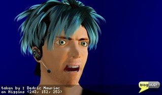 Hamlet Au sent me an IM asking for a few photos of my avatar. He wants to show pictures of follow bloggers on his website - New World Notes. I didn't want to just take a regular snapshot. I wanted to put something special in it. Something to stand out. I found my old FaceAnimCube that I got when I first joined SecodnLife and started playing around. A lot has changed since I was a noob, and I actually know how to use it. Playing around, I found one (Anger) that just had me cracking up. I'm still debating if I should use them or not. There are not many to choose from. The cube is great for photos because your face is constantly refreshed until you tell it to stop animating. From Dedric Mauriac via blogHUD