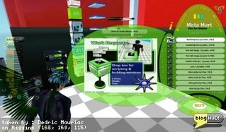 I heard about Meta Mart a while ago and grabbed a copy for myself. I had forgotten about it until tonight and pulled it out. Meta Mart presents you with a HUD that allows you to search all over SL for products with keywords. You can also see the latest items, items by a specific person, free items, and popular items. Most product huds are only for seraching. The difference here is that you can buy them too. You need to deposit money into a Meta Mart Wallet before you can purchase items. I'm starting to put a few items into my "warehouse" that you get with the partner kit. It supports showing images via Asset UUID's and can handout product notecards as well. From Dedric Mauriac via blogHUD