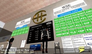 It appears that the WSE is up and running strong. I purchased a few shares into most of the IPO's today. I also saw one of my friends companies (RDX) up there too. I didn't realize he was listed. The site is a little confusing at first trying to find out how to do things. One thing I would like to see is a graphical representation of how stocks have been doing. It's a bit hard to figure out just by looking at the raw numbers. If they had RSS for some of there features like the corporate announcements, I could keep in the know more easily. The companies are getting a lot of money. I saw Redux is putting the lindens toward 4 sims, 3 months tier, equipment, sallary, etc. From Dedric Mauriac via blogHUD