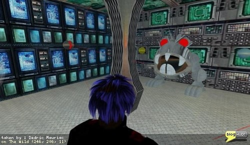 Now this place is pretty wild. You have a labrynth of many cubbed rooms. The only way to get between each room it to choose the correct teleport ball. If you choose the wrong one, you could end up going back to a previous room or worse - to the entrance. I've gotten a bit tired TP'ing all around, but the idea is a noble one. Each room is setup with a different theme. This place truely is bizzarro! If you drop by, don't forget to leave a tip at the tip jar. From Dedric Mauriac via blogHUD