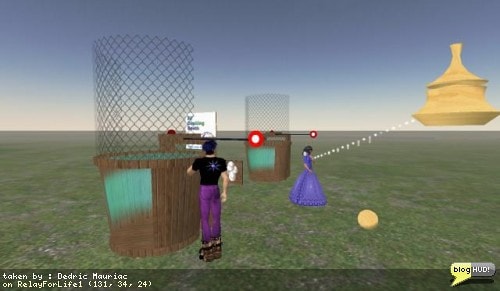 DrFran had a request for the dunking booth that I had made. She wanted it to hand out a prize when someone hit the target. After spending some time on it, I was able to set it up to hand someone a random item from inventory once the target was hit. I found a ton of permission issues that were not setup correctly as well. Hopefully all goes well. I'm still looking for any other problems. From Dedric Mauriac via blogHUD