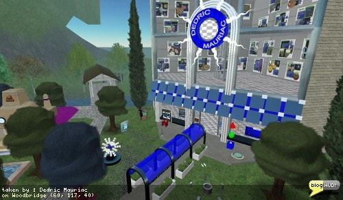 It's been a while since I've had a store setup with my theme color/style. I started playing around a bit more and converted part of the main entrance. I'm starting to feel "the coolness" flow back into it so that the store itself is a main attraction. My only worry is that my wife and her sister do not get upset with me. They built the original "brick" shop to be just like the surrounding environment on the sim. I just really need a break to express myself though. This is me after all. We shall see how my head rolls tomorrow. From Dedric Mauriac via blogHUD.com