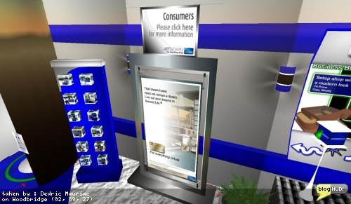 I was reading an article today regarding credit cards in virtual worlds. It went on to talk about MetaCard by First Meta in Second Life. I decided to try it out and registered as a merchant. Most merchants are located on the First Meta sim, but there is a public listing of other merchants through the website. I created a prim, named it, and set a price in the description. After dropping the item I wanted to sell into the contents, I added a script that was provided to me. I rezzed an administrative box that they also provided. From there, I was up and running. From Dedric Mauriac via blogHUD.com