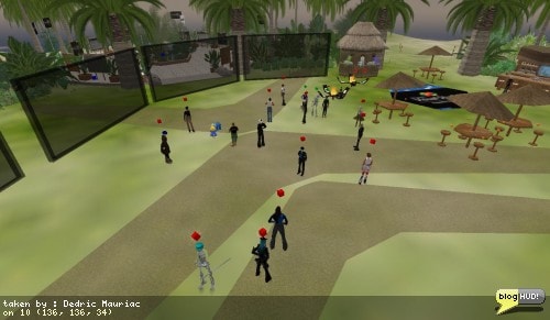 I arrived in world and received a message while I was offline from Blogland Oh about comming to C# day. I was a little late when I finally made it, but I was able to catch up quick after CSharp Flow explained what we were doing. We were tasked with clicking on a block representing an operator, modifier, or statement. Once the block was assigned to us, we went out and researched how it was used and created a notecard with the name, description, example, and link. I had the "static" modifier. My guess is that this will eventually be for a help system in-world for people to learn c#. At the end, we were able to get a drink and trade our notecards with everyone. From Dedric Mauriac via blogHUD.com