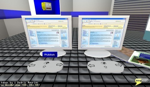 I created a product a long time ago that allows people to display pictures of web pages in-world. I got a message from Pollywog Gardenvale about a scenario that they couldn't perform with the permissions I had setup. It seemed that they needed full permissions so that they could redistribute a customized web browser. After working through different ideas, I came up with a publishing solution. Pollywog can edit the publishing systems configuration file just like the web browser. When the publish, an object rezes and receives that information. They can mod/copy/transfer the other object (except mod the scripts). From Dedric Mauriac via blogHUD.com