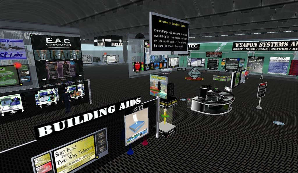 I found the location of where all of the sales have been happening. I ended up in Red Windsor at Cerebral Labs Weaponry & Gadgets. This place is huge and has a ton of quality gadgets that I've seen at other places. I hadn't seem as many gathered all in one location before. Some of the things I immediately noticed were brand-name products such as SkidZ Parts, @ubreTEC, Hippo Technologies, Conover's Gadget Shop, moopf's Gadgets, and Multi Gadget. The whole setup here is great. I am going to educate myself about new products and competition. I feel a bit honored to have had my products placed in such a large collection of gadgets. Posted by Second Life Resident Dedric Mauriac. Visit Red Windsor.