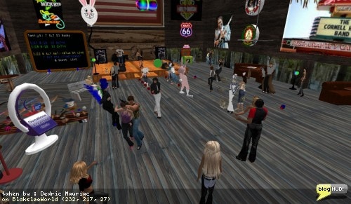 Jane2 McMahon has lined up another great night at the Lonely Yak Texas Roadhouse on BlaksleeWorld. MichelleD Ecksol and Scott. KelvinBlue Oh is on the set singing the blues and he is rocking the house! From Dedric Mauriac via blogHUD.com