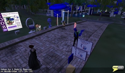 Another team meeting where I touch base on where we are in funds raised (+50K). Some of the newer members didn't have kiosks setup, so I distributed them. A few of us are getting vendors setup and I partitioned some land for us to setup ourt teams RFL store. From Dedric Mauriac via blogHUD.com