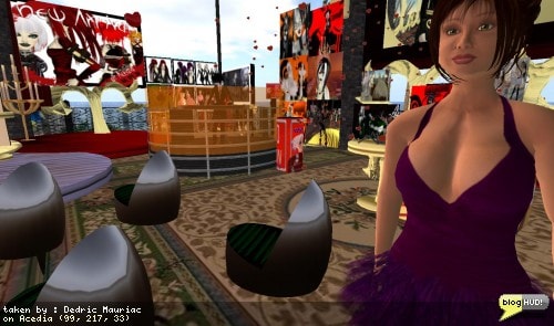 Fay dropped by the party and got on the line to be interviewed with Mr O himself. Fayandria Foley talks about how she joined SL RFL, what goes on, and her past experiences. She then danced with all of us for a fun time while IshtarAngel Micheline took pictures. From Dedric Mauriac via blogHUD.com