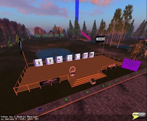 The Relay for Life of Second Life main event is going on this weekend. Here is a picture from one of the places along the track. You can make a web donation to my team - Take THAT, Cancer! through our teams page at The American Cancer Society site. From Dedric Mauriac via bloghud.com