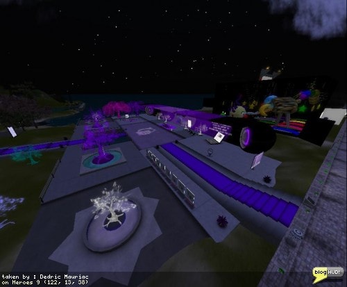 The Relay for Life of Second Life main event is going on this weekend. Here is a picture from one of the places along the track. You can make a web donation to my team - Take THAT, Cancer! through our teams page at The American Cancer Society site. From Dedric Mauriac via bloghud.com