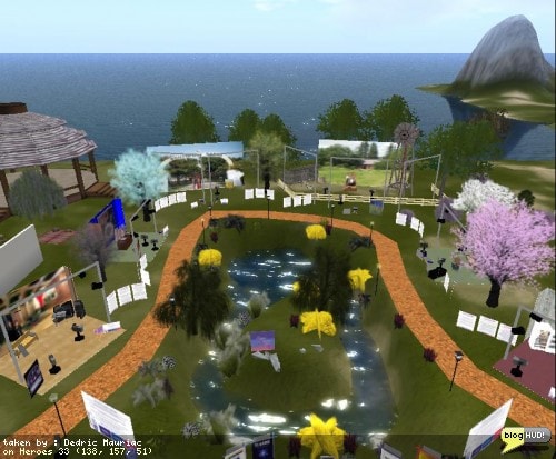The Relay for Life of Second Life main event is going on this weekend. Here is a picture from one of the places along the track. You can make a web donation to my team - Take THAT, Cancer! through our teams page at The American Cancer Society site. From Dedric Mauriac via bloghud.com
