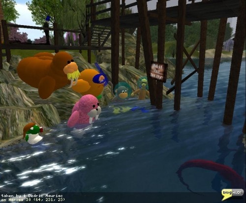 The Relay for Life of Second Life main event is going on this weekend. Here is a picture from one of the places along the track. You can make a web donation to my team - Take THAT, Cancer! through our teams page at The American Cancer Society site. From Dedric Mauriac via bloghud.com