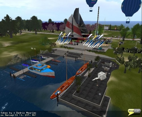 The Relay for Life of Second Life main event is going on this weekend. Here is a picture from one of the places along the track. You can make a web donation to my team - Take THAT, Cancer! through our teams page at The American Cancer Society site. From Dedric Mauriac via bloghud.com