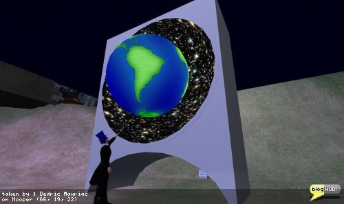 I have improved upon my Latitude/Longitude Lookup Globe. When someone touches the globe, it still converts the UV coordinates to degrees, minutes, and seconds. However, it now displays the name of a place, country, town, and city. I was able to do this by calling a web service from GeoNames. Large oceans and some locations do not provide any information at all. However, it's really exciting to see the data come back for most land masses. From Dedric Mauriac via bloghud.com