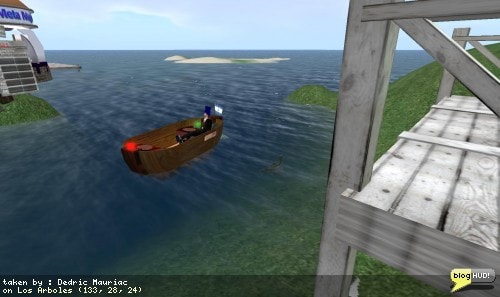 So I've been hearing about this tourboat for a while now. I was just standing on the docks of Woodbridge watching the fish. Along came a little boat. Well, I decided to just jump rite on in and have a nice quiet evening floating about on the islands. The boat was created by Crap Mariner. From Dedric Mauriac via bloghud.com