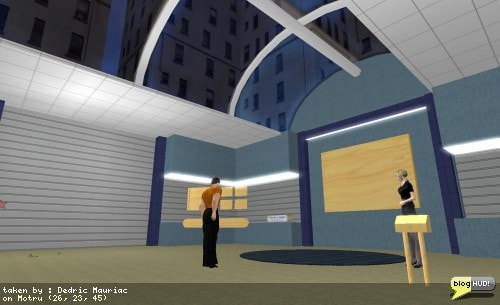 I'm debating if I should bring my store back online. I'm thinking about just limiting to a few products rather than the 100+ items that I had. Many, in my mind, were simple, or just didn't really fit in the direction I was moving towards. I believe that I should have just focused on a limited few. In this, I made a mockup of a store that would just display an interactive model of each product with a hologram/rezzer with the idea that I would outline information of each product as it rezzed. I'm narrowing it down to about 15 products so far, but still undecided. There are also a few gray lines I need to avoid crossing with work. From Dedric Mauriac via bloghud.com