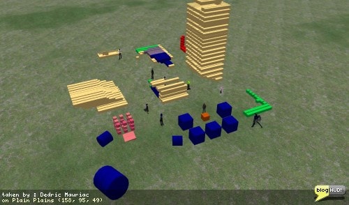 Kate Linden demonstrates the effects of Region Object Bonus Factor (ROBF) on a homestead. She filled up a large parcel, and then gave us a bonus factor of 2. Even though we had more objects that we could rez on the parcels, the region was full. Kate took off some of her prims and we could rez more objects on the parcel.Our next test was to see whose objects would disappear when you start to reduce the bonus factor. The test didn't work out so well, as we didn't have a definitive answer. It appeared that both newer and older prims disappeared. From Dedric Mauriac via bloghud.com