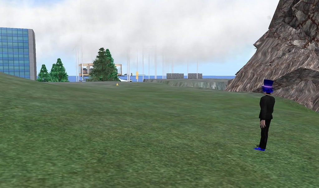 After finishing setting up some land that I had just acquired, I looked up at the map. It seems that I was next to the first sim that I had purchased land from. Actually, Dagger was my first sim that I purchased "first land", but I moved out of there and purchased some land in Higgins.I remember the feeling back then. It was a large amount of land. I believe it costed me about $75 US. I was debating if I should go for it or not. My friend owned land next to it, and I was hanging out with her debating on it. I had just gotten my tax return and decided it would be ok to splurge. I remember cleaning up the castle in which part of it came with the land, and other parts had to be returned to other people.It's been so long. Looking around, I can remember where I built certain things, and some of the ideas that I had. I remember the good times we had as well as the bad (suffering grid attacks).They say that you can never go back. For anyone who tries, you are often disappointed by change. I knew that my friend had stayed in Higgins for a long time, but now even she is gone. Both her lot and mine is now owned by someone else, and it is empty. Surprisingly, the neighbors cave is still there.Visit Higgins (20, 20, 144). Posted by Second Life Resident Dedric Mauriac - Visit Higgins ––– Crosspost by Koinup - original here